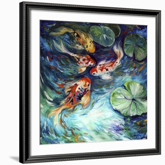 Dancing Colors Koi-Marcia Baldwin-Framed Giclee Print