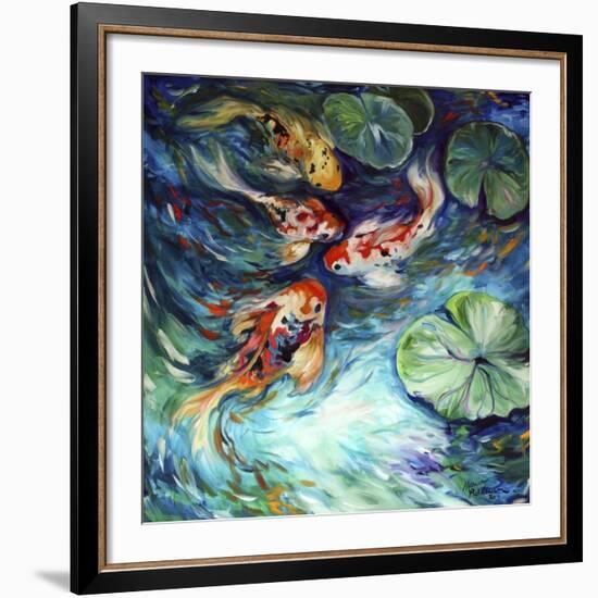 Dancing Colors Koi-Marcia Baldwin-Framed Giclee Print