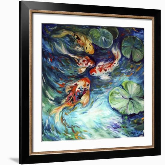 Dancing Colors Koi-Marcia Baldwin-Framed Giclee Print