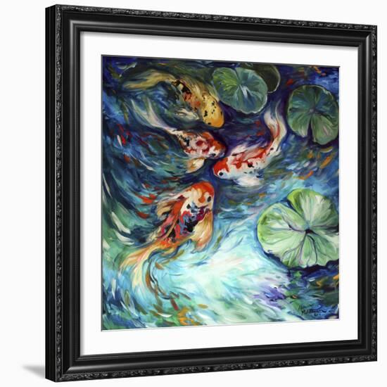 Dancing Colors Koi-Marcia Baldwin-Framed Giclee Print