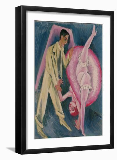 Dancing Couple, 1914 (Oil on Canvas)-Ernst Ludwig Kirchner-Framed Giclee Print