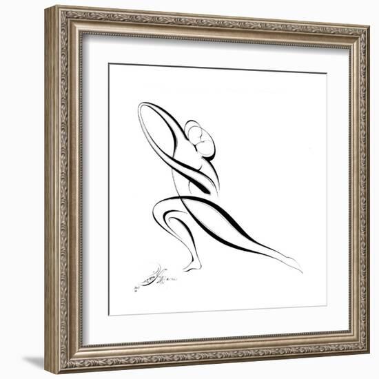 Dancing Couple VII-Alijan Alijanpour-Framed Art Print