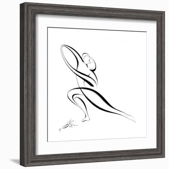 Dancing Couple VII-Alijan Alijanpour-Framed Art Print