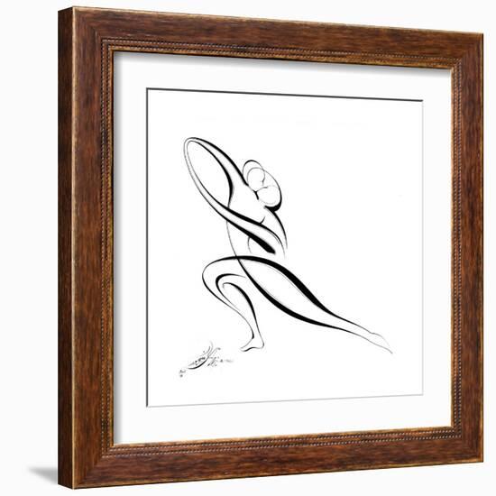 Dancing Couple VII-Alijan Alijanpour-Framed Art Print