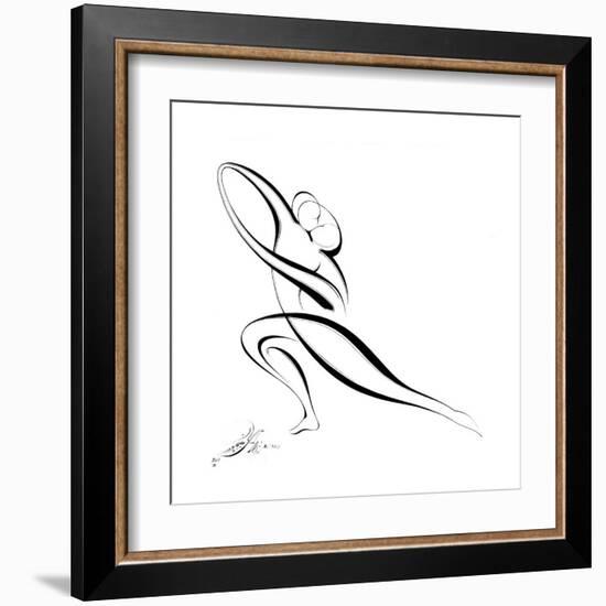 Dancing Couple VII-Alijan Alijanpour-Framed Art Print