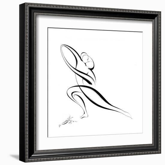 Dancing Couple VII-Alijan Alijanpour-Framed Art Print