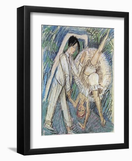 Dancing Couple-Ernst Ludwig Kirchner-Framed Art Print