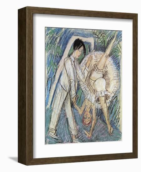 Dancing Couple-Ernst Ludwig Kirchner-Framed Art Print