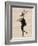 Dancing Deer with Violin-Fab Funky-Framed Art Print