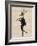 Dancing Deer with Violin-Fab Funky-Framed Art Print