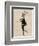 Dancing Deer with Violin-Fab Funky-Framed Premium Giclee Print