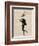 Dancing Deer with Violin-Fab Funky-Framed Premium Giclee Print