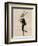 Dancing Deer with Violin-Fab Funky-Framed Premium Giclee Print