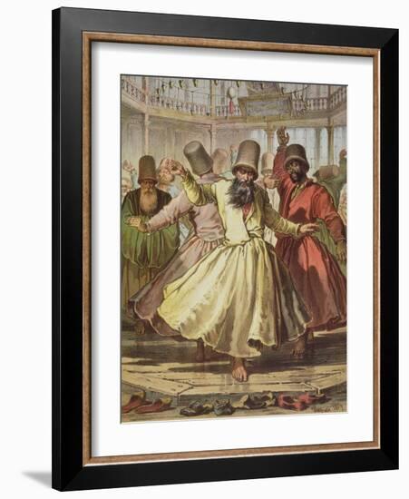 Dancing Dervishes, 1857-Amadeo Preziosi-Framed Giclee Print