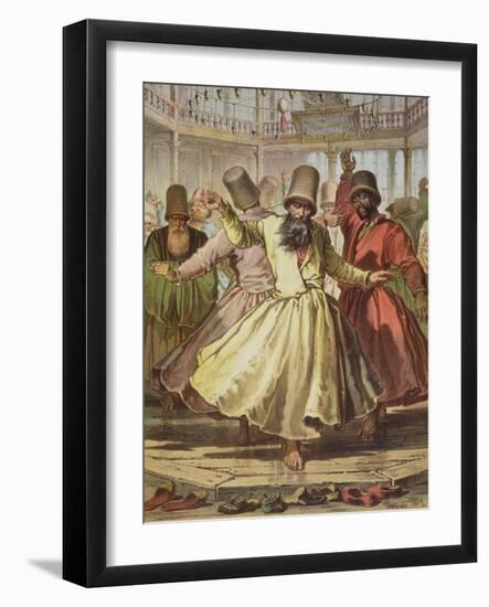 Dancing Dervishes, 1857-Amadeo Preziosi-Framed Giclee Print