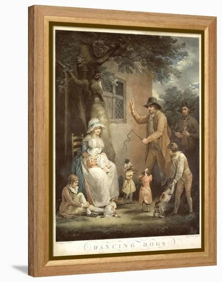 Dancing Dogs, C. 1800-George Morland-Framed Premier Image Canvas