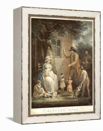 Dancing Dogs, C. 1800-George Morland-Framed Premier Image Canvas