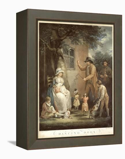 Dancing Dogs, C. 1800-George Morland-Framed Premier Image Canvas