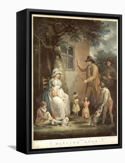 Dancing Dogs, C. 1800-George Morland-Framed Premier Image Canvas