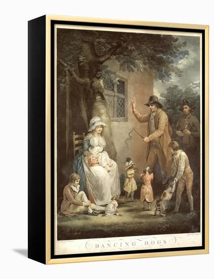 Dancing Dogs, C. 1800-George Morland-Framed Premier Image Canvas