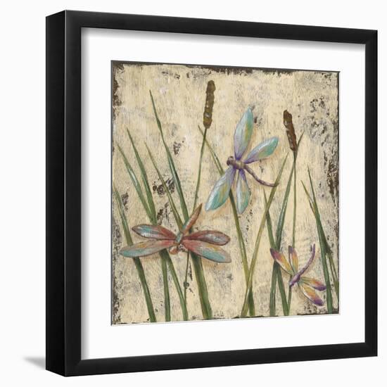 Dancing Dragonflies I-Jade Reynolds-Framed Art Print