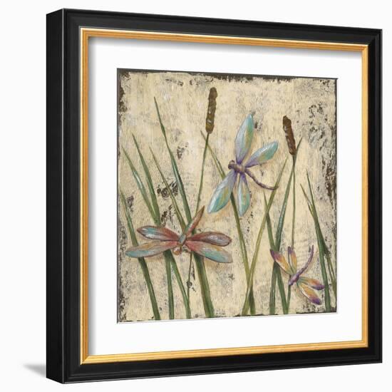 Dancing Dragonflies I-Jade Reynolds-Framed Art Print