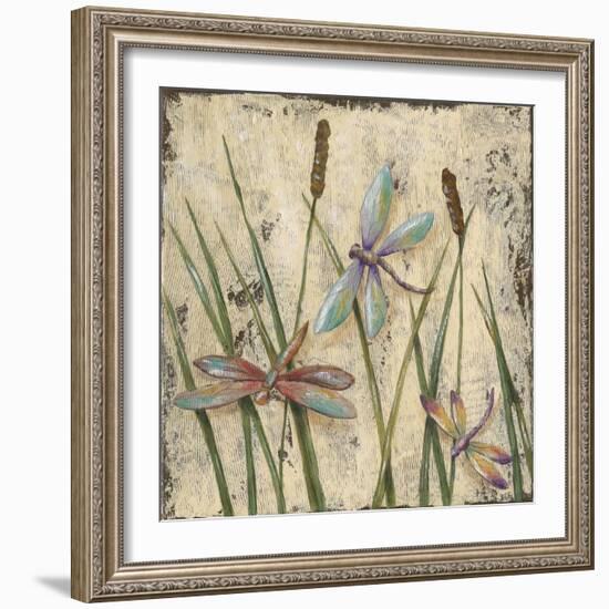 Dancing Dragonflies I-Jade Reynolds-Framed Art Print