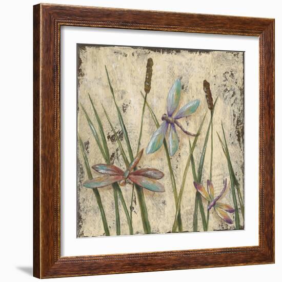 Dancing Dragonflies I-Jade Reynolds-Framed Art Print