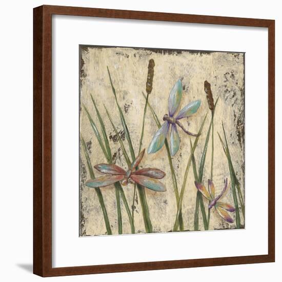 Dancing Dragonflies I-Jade Reynolds-Framed Art Print