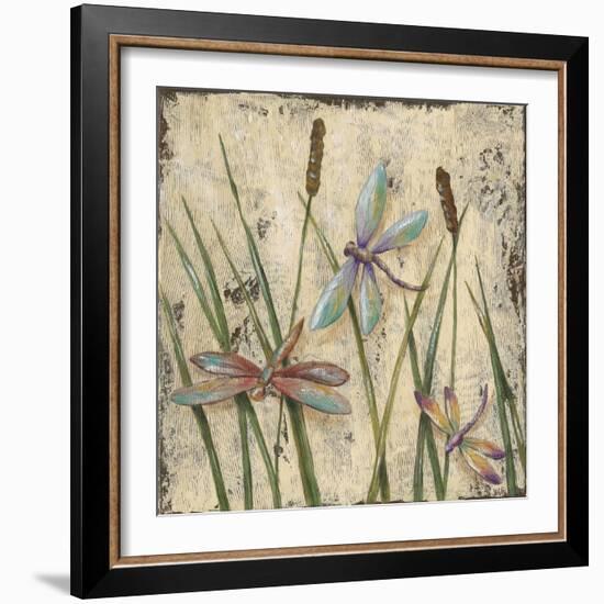 Dancing Dragonflies I-Jade Reynolds-Framed Art Print