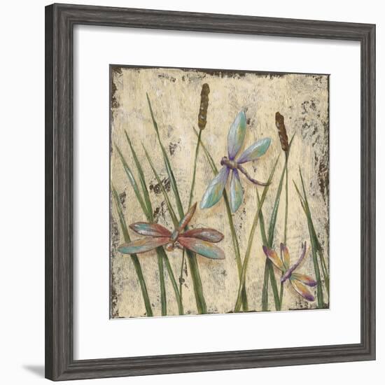 Dancing Dragonflies I-Jade Reynolds-Framed Art Print