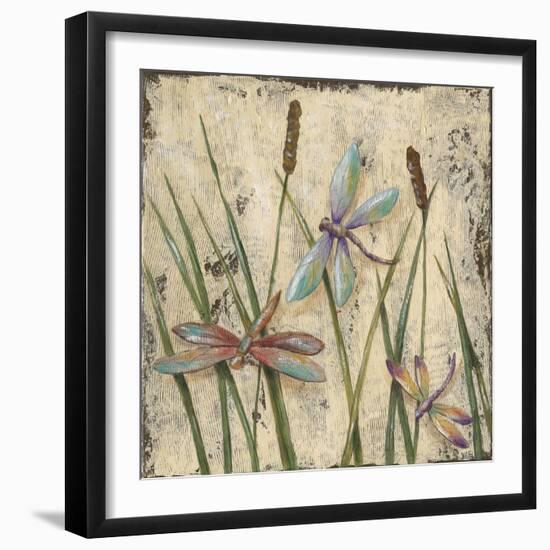 Dancing Dragonflies I-Jade Reynolds-Framed Art Print