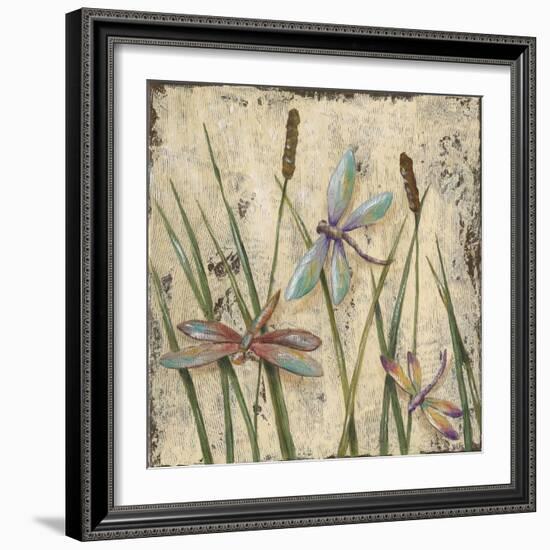 Dancing Dragonflies I-Jade Reynolds-Framed Art Print