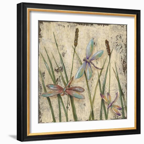 Dancing Dragonflies I-Jade Reynolds-Framed Art Print