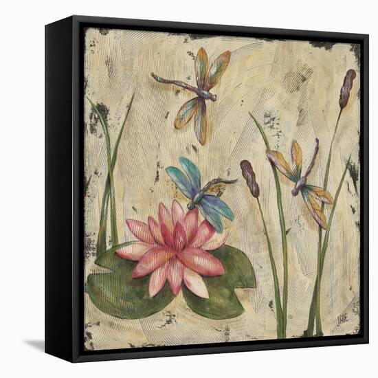 Dancing Dragonflies II-Jade Reynolds-Framed Stretched Canvas
