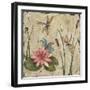 Dancing Dragonflies II-Jade Reynolds-Framed Art Print