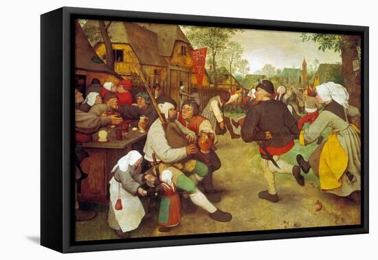 Dancing Farmers, about 1568-Pieter Bruegel the Elder-Framed Premier Image Canvas