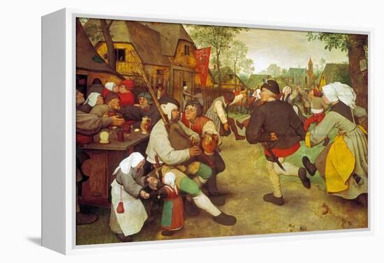 Dancing Farmers, about 1568-Pieter Bruegel the Elder-Framed Premier Image Canvas