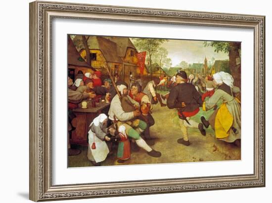 Dancing Farmers, about 1568-Pieter Bruegel the Elder-Framed Giclee Print