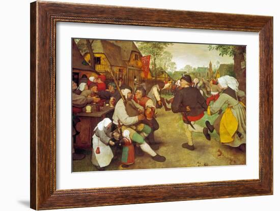 Dancing Farmers, about 1568-Pieter Bruegel the Elder-Framed Giclee Print