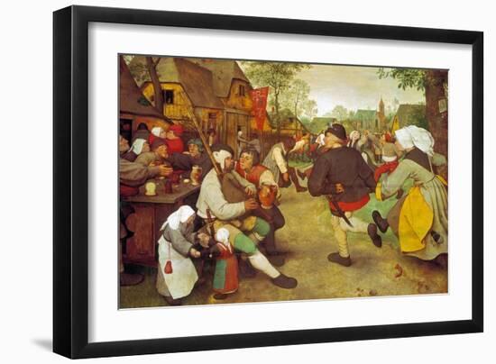 Dancing Farmers, about 1568-Pieter Bruegel the Elder-Framed Giclee Print