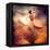 Dancing Fashion Woman Wearing Blowing Long Chiffon Dress-Subbotina Anna-Framed Stretched Canvas