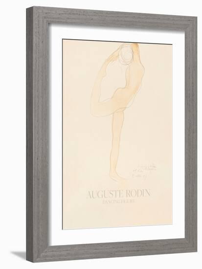 Dancing Figure (1905)-Auguste Rodin-Framed Giclee Print