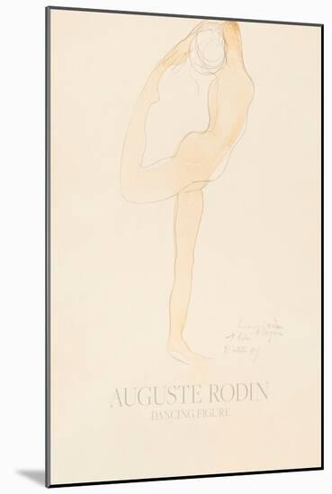 Dancing Figure (1905)-Auguste Rodin-Mounted Giclee Print