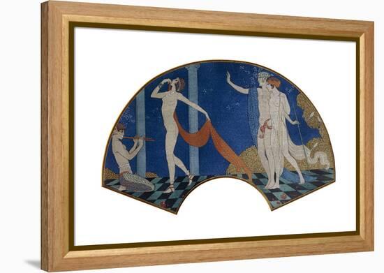 Dancing Figures on a Terrace, 1911-Georges Barbier-Framed Premier Image Canvas