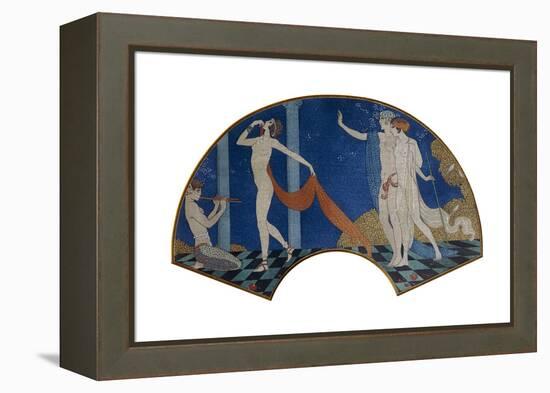 Dancing Figures on a Terrace, 1911-Georges Barbier-Framed Premier Image Canvas