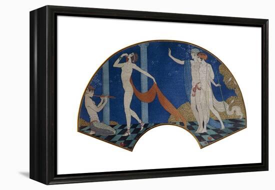 Dancing Figures on a Terrace, 1911-Georges Barbier-Framed Premier Image Canvas