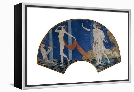 Dancing Figures on a Terrace, 1911-Georges Barbier-Framed Premier Image Canvas