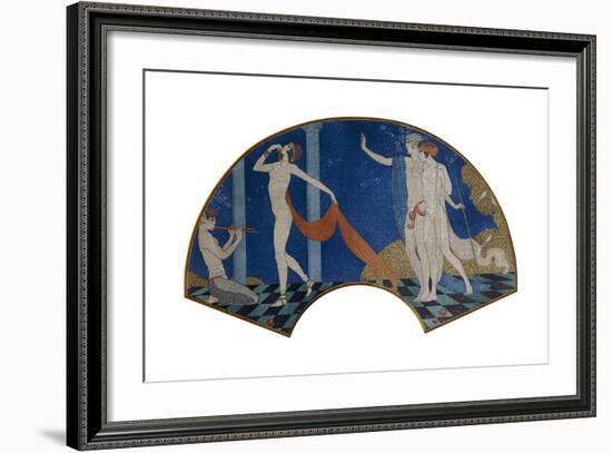 Dancing Figures on a Terrace, 1911-Georges Barbier-Framed Giclee Print