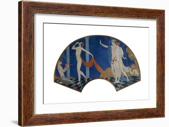 Dancing Figures on a Terrace, 1911-Georges Barbier-Framed Giclee Print